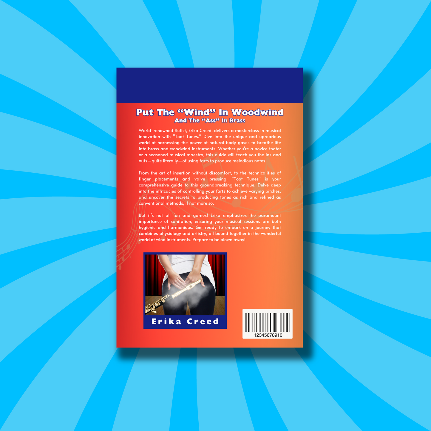 Toot Tunes: Understanding the Power of Farts to Play Brass & Woodwind Instruments - Blank Sheet Music Book