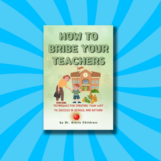 How to Bribe Your Teachers: Techniques for Cheating Your Way to Success in School and Beyond - Gag Gift Notebook For Kids